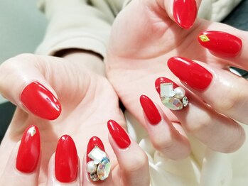 キープ ネイルサロン(KEEP)/ワンポイント～ビジュー風～