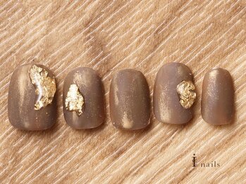 アイネイルズ 吉祥寺店(I nails)/ゴールドマットネイル[吉祥寺]