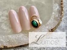 ルーモス 北堀江店(Lumos)//ワンカラー/ビジューネイル