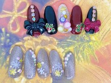 アン ジョーヌドラゴ/【自爪ネイル】冬ネイル