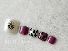 エマ ネイルズ(Emma Nails)/Foot☆ヒョウ柄