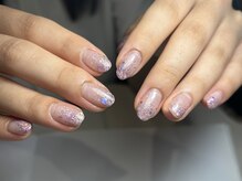 サロンドファン(salon de Fan)/ピンクラメグラデーション