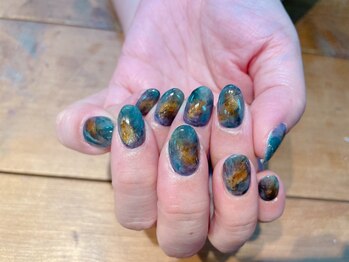 アトリエ ツメ(atelier TsuMe)/ニュアンスネイル/ダークカラー