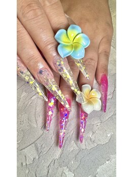 クロスネイル 渋谷店(CROSS nail)/夏のロングネイル
