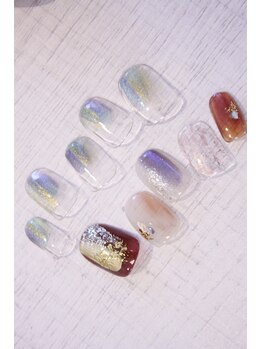 ラルネイル 大宮(Lull. nail)/＊塗りかけマグネット＊アシメ＊