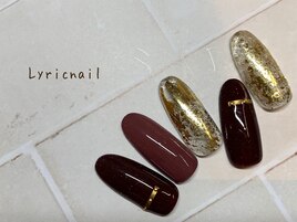 大人ボルドーネイル