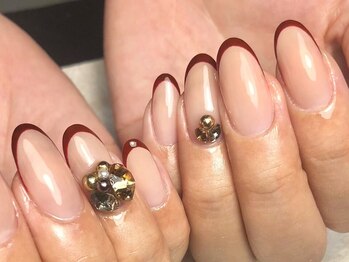 オーラリー ネイル アート メゾン(ORRERY nail art maison)/ハンド / スキニーフレンチ