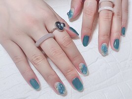 夏◎マーメイド◎水面ネイル