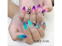 ラブネイル(LOVE NAIL)/マーメイドネイル