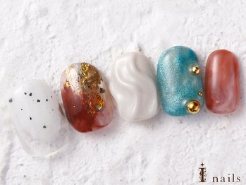 アイネイルズ 横浜WEST店(I-nails)/凹凸ニュアンス　8480円