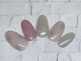 梅雨ネイル　あじさい