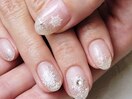 雪の結晶ネイル銀座フィルイン