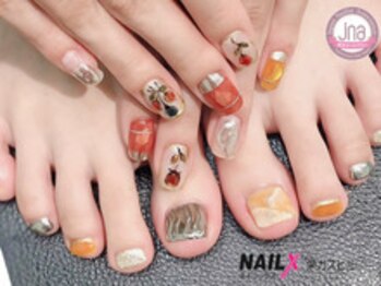 ネイリックス 栄ガスビル(NAILX)/手足お揃いネイル☆