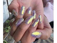 ネイルサロン リスタ(Rista)/メタリックオーロラ　ドット