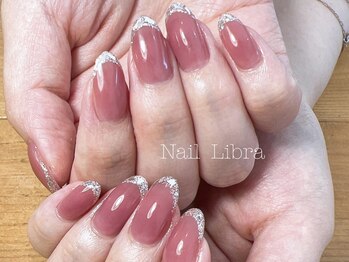 ネイルリブラ(Nail Libra)/ガラスフレンチネイル