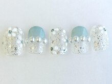 アイネイルズ 池袋店(I-nails)/キラキラフラワー