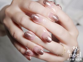 フラッシュネイルベージュピンク
