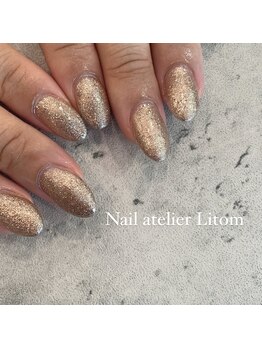 ネイルアトリエ リトム(Nail atelier Litom)/ハンド/ラメネイル