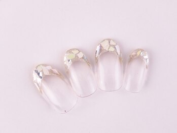 ネイルサロン フローラ(Flora)/人気のガラスフレンチ6600円