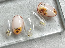 ひまわりネイル