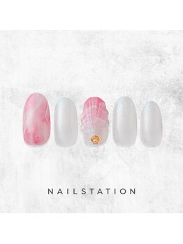 ネイルステーション ルミネ新宿1店(NAIL STATION)/マーメイドネイル／パラジェル