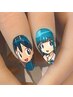 痛ネイル2本＋ワンカラー 