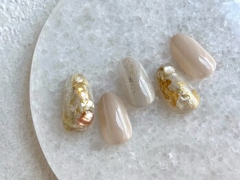 マイネイル 柏店の写真/柏駅徒歩5分★秋の始まりにぴったり♪メタリック×上品カラーのインクニュアンスnail★新規¥6980/再来¥7890