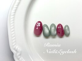 桜ホロネイル♪