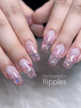 リプルス(Ripples)の写真/春のデートは指先から♪思わず触れたくなる”うるツヤ×多幸感ネイル”で、恋のチャンスを掴みどり♪