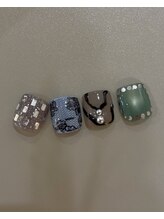 フット親指アート