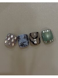 フット親指アート