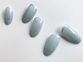 ちゅるんブルーフレンチフレーム