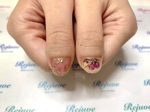 リジュベ(Rejuve)/ミラーネイルで花柄☆