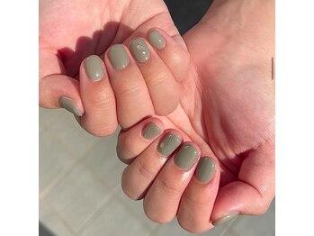 大粒ラメが可愛いワンカラー