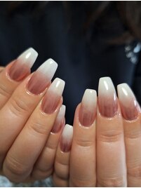 春ネイル☆ミラーグラデーション