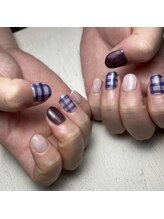 ルポアンドロア(Repo&Roit)/ギンガムチェックネイル★