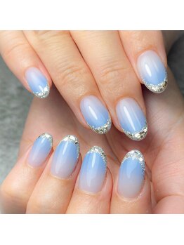 マノアネイル アシヤ(MANOA NAIL ASHIYA)/【パラジェル】ガラスフレンチ