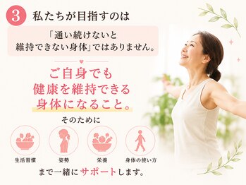サンシー整体(SunCY整体)/私たちが目指すのは