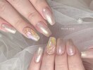 オーロラ埋めつくしネイル