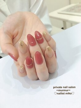 プライベート ネイルサロン マーマ(murmur)/お上品アクセサリーネイル