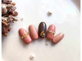 秋冬★優しい落ち葉ネイル♪★