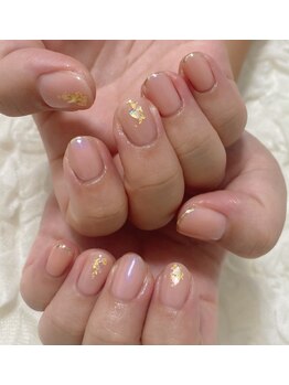 コロミネイル(colome nail)/ミラーフレンチ