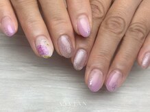 ヴィヴィアン ネイル(Vivian nail)/紫陽花　大人ピンク