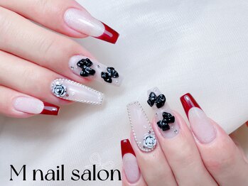Mネイル/長さだし｜フレンチ
