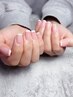 -Hand-フレンチネイル ※フレンチの形変更OK♪6800→5800