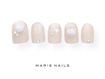 マリーネイルズ 大阪梅田店(MARIE NAILS)/新規8000 0313eシンプルベージュ