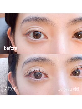 ルボーシエル(Le beau ciel)/&healthyマツエク+まつげパーマ