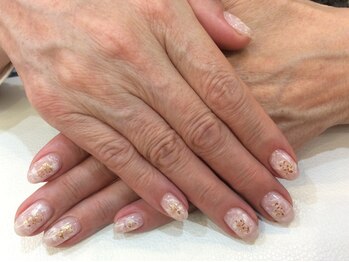 シャンネイルケアサロン(Shan Nail caresalon)/チーク＆マーブルネイル