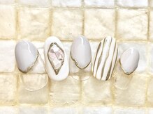 ムーネイル(mou nail)/スモーキーニュアンスネイル