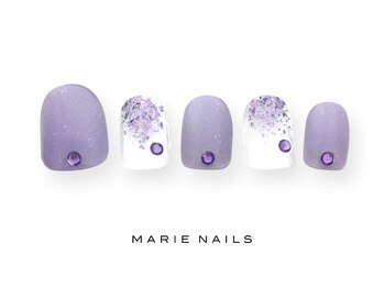 マリー ネイルズ いわきラトブ店(MARIE NAILS)/定額6,600円税込 パープル0901e